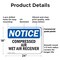 Signmission Compressed Air Wet Air Receiver, 24 in W x Rectangle, Plastic OS-2PACK-NS-P-1824-L-10748 - alternate 7